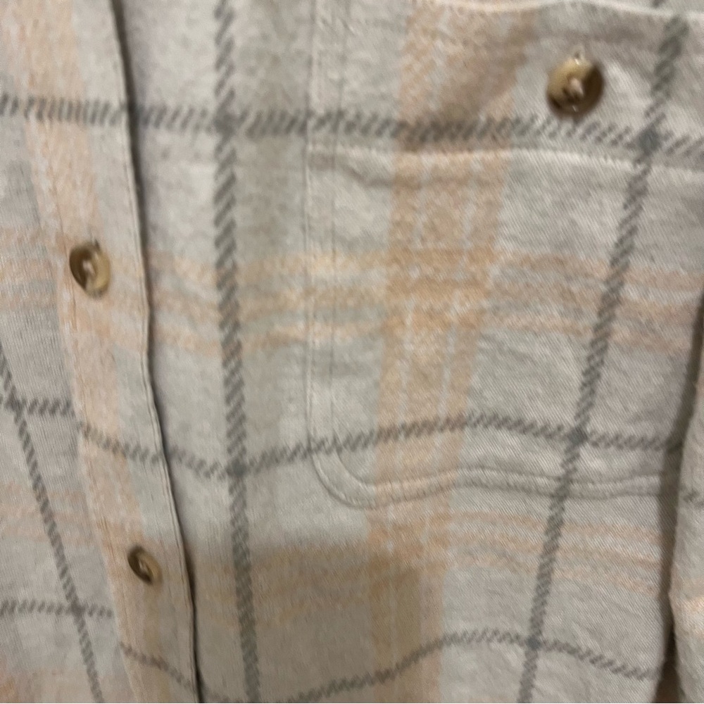 Faherty Beige and Gray Plaid Button-Down Shirt - Picture 2 of 4